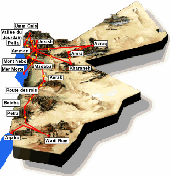 carte de l'itinéraire